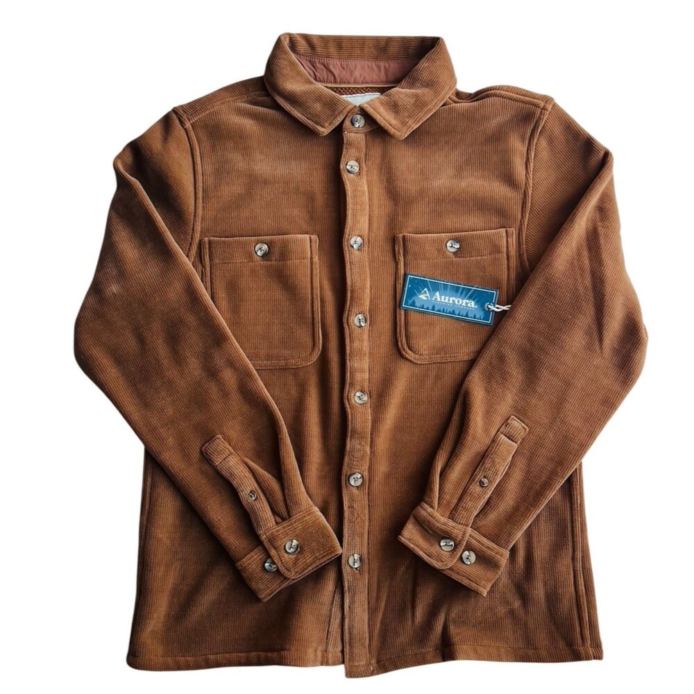 NEW Aurora Butter Cord Jacket Coat Shirt Men's Med NWT Thick + Soft